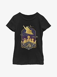 Disney Aladdin 30th Anniversary & Jasmine Flying Carpet Youth Girls T-Shirt