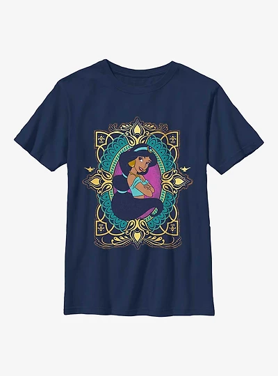 Disney Aladdin 30th Anniversary Jasmine Badge Youth T-Shirt