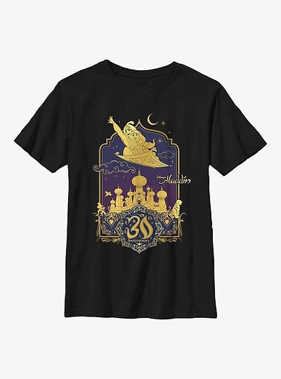 Disney Aladdin 30th Anniversary & Jasmine Flying Carpet Youth T-Shirt