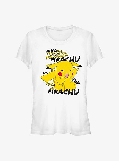 Pokemon Pikachu Cracks A Joke Girls T-Shirt