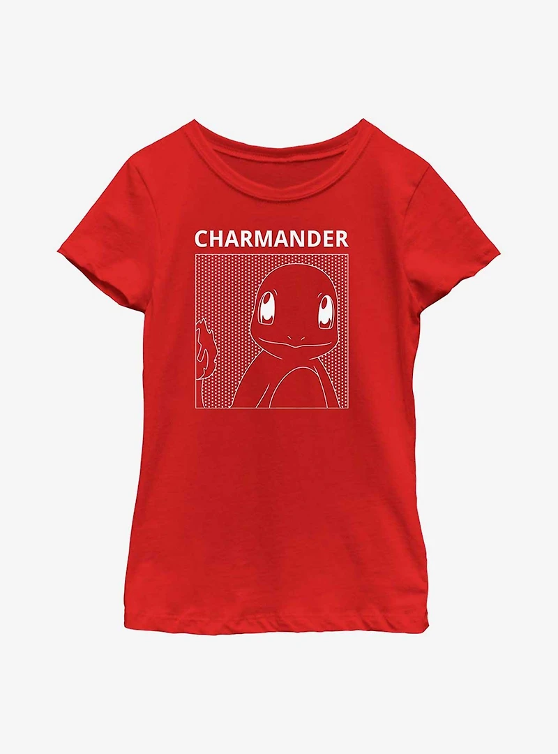 Pokémon Charmander Comic Box Youth Girls T-Shirt