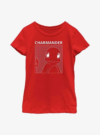Pokémon Charmander Comic Box Youth Girls T-Shirt