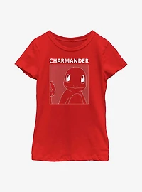 Pokémon Charmander Comic Box Youth Girls T-Shirt