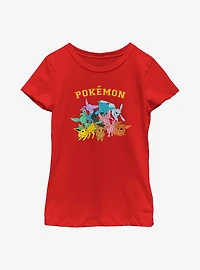 Pokémon Gotta Catch Eeveelutions Youth Girls T-Shirt