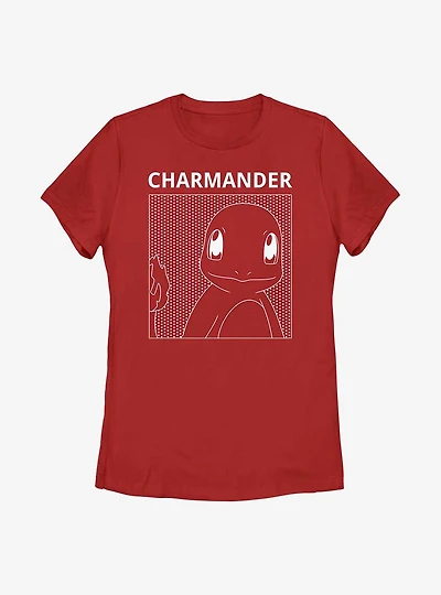 Pokémon Charmander Comic Box Womens T-Shirt