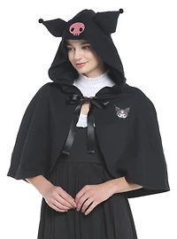Kuromi Figural Ears Girls Capelet