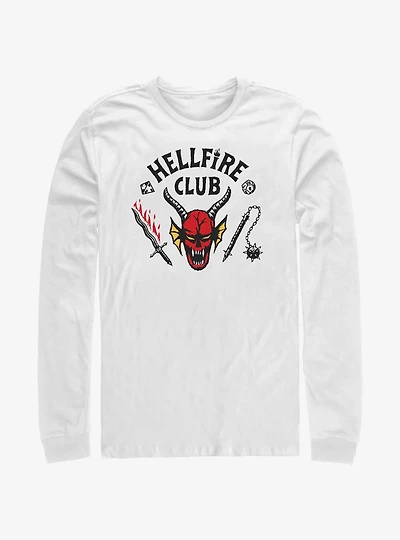 Stranger Things Hellfire Club Logo Long-Sleeve T-Shirt