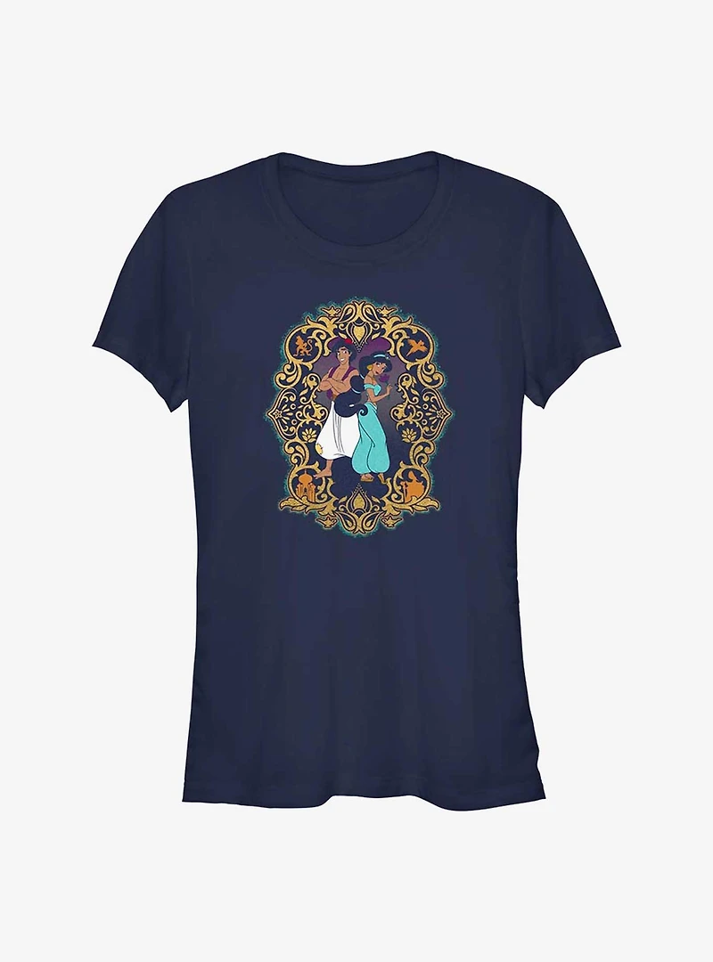 Disney Aladdin Duo Frame Girls T-Shirt