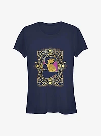 Disney Aladdin Jasmine Badge 30th Anniversary Girls T-Shirt