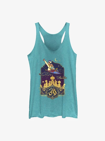 Disney Aladdin & Jasmine Flying 30th Anniversary Girls Tanks