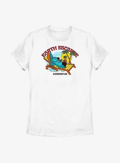 Disney Lilo And Stitch Lazy Womens T-Shirt