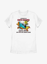 Disney Lilo And Stitch Lazy Back Womens T-Shirt