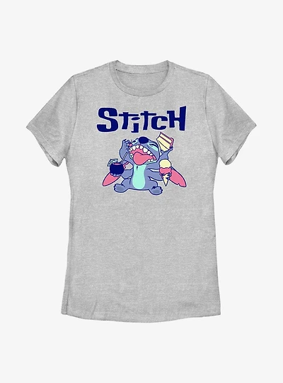 Disney Lilo And Stitch Eat Womens T-Shirt