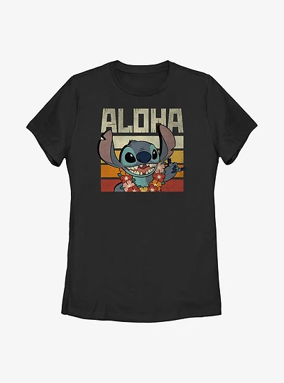 Disney Lilo And Stitch Says Aloha Womens T-Shirt