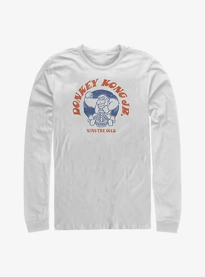 Nintendo Mario Kart Donkey Kong Jr. Wins Gold Long Sleeve T-Shirt