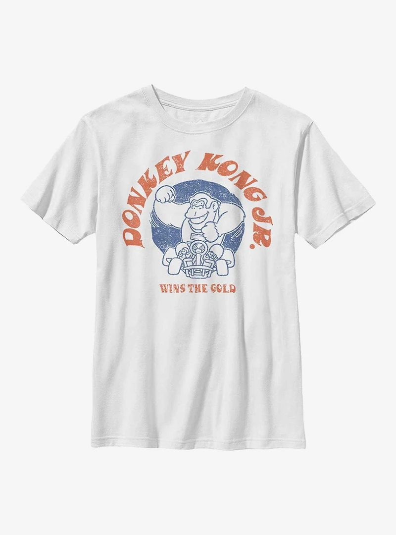 Nintendo Mario Kart Donkey Kong Jr. Wins Gold Youth T-Shirt