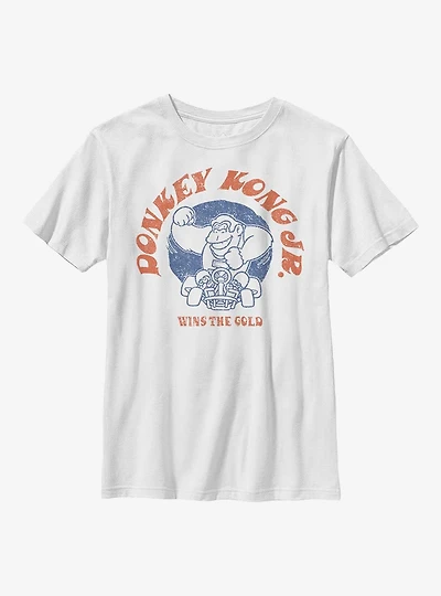 Nintendo Mario Kart Donkey Kong Jr. Wins Gold Youth T-Shirt