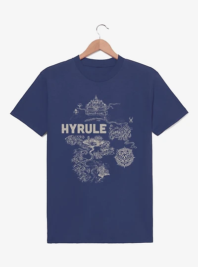 Nintendo The Legend Of Zelda Hyrule Regional Map T-Shirt