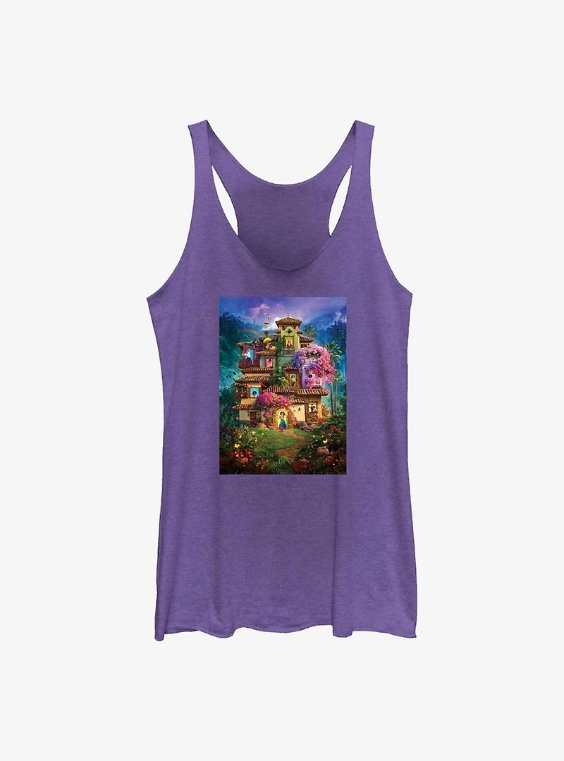 Disney Encanto Madrigal House Poster Girls Raw Edge Tank