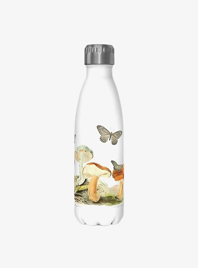 Vintage Mushrooms Stainless Steel Water Bottle