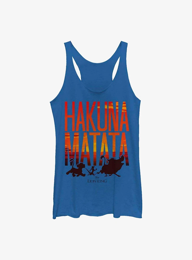 Disney The Lion King Sunset Hakuna Matata Womens Tank Top