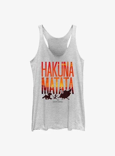 Disney The Lion King Sunset Hakuna Matata Womens Tank Top