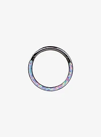 16G Steel Opalescent Shimmer Hinged Clicker