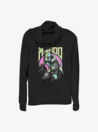 Star Wars The Mandalorian New Wave Cowl Neck Long-Sleeve Top