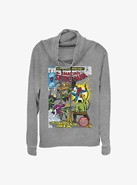 Marvel Spider-Man The Sinister Six Comic Cowl Neck Long-Sleeve Top