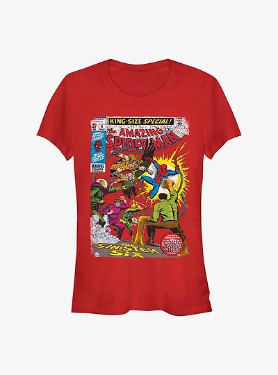 Marvel Spider-Man The Sinister Six Comic Girls T-Shirt