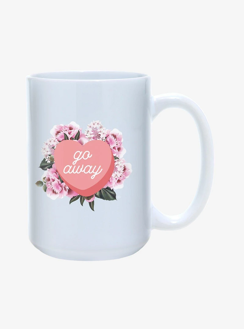 Go Away Heart Candy Mug 15oz