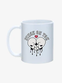 Stuck On You Skeleton Heart Mug 11oz