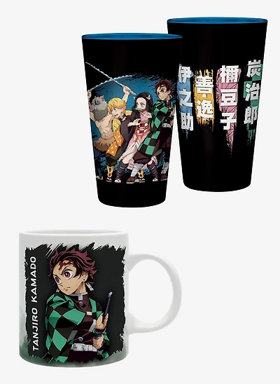 Demon Slayer: Kimetsu No Yaiba Glass And Mug Bundle