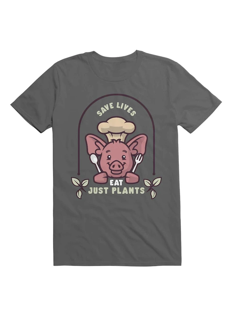 Kawaii Save Lives Eat Just Plants T-Shirt