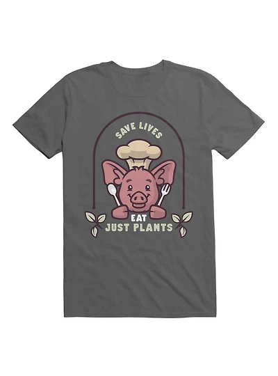 Kawaii Save Lives Eat Just Plants T-Shirt