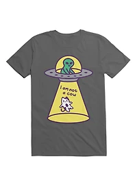 Kawaii Cat Abduction By Alien T-Shirt