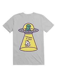 Kawaii Cat Abduction By Alien T-Shirt