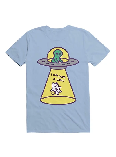 Kawaii Cat Abduction By Alien T-Shirt