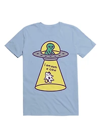 Kawaii Cat Abduction By Alien T-Shirt