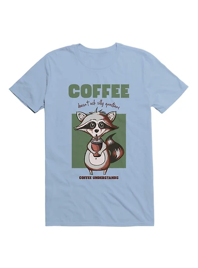 Kawaii Coffee Doesn't Ask Silly Questions Understands T-Shirt