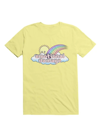 Kawaii Emotional Damage Rainbow Sun T-Shirt