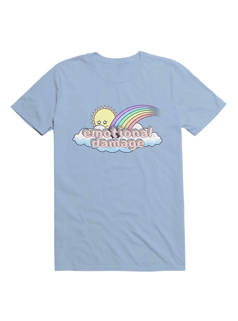 Kawaii Emotional Damage Rainbow Sun T-Shirt