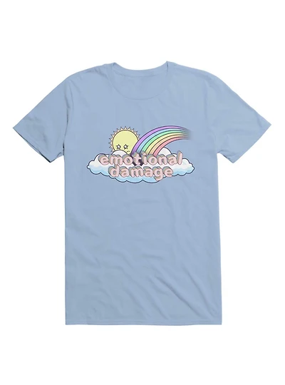 Kawaii Emotional Damage Rainbow Sun T-Shirt