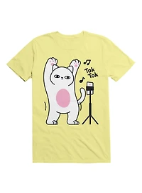 Kawaii Poker Face Cat Dance T-Shirt