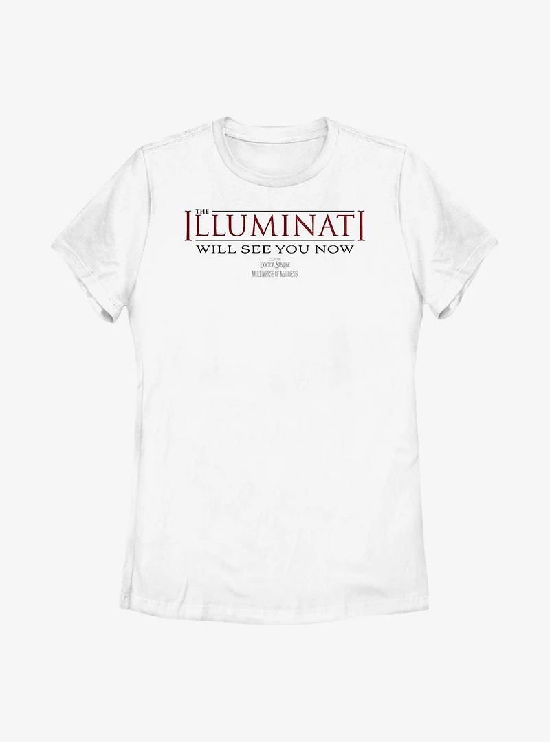 Marvel Doctor Strange The Multiverse Of Madness Illuminati Will See You Now Womens T-Shirt