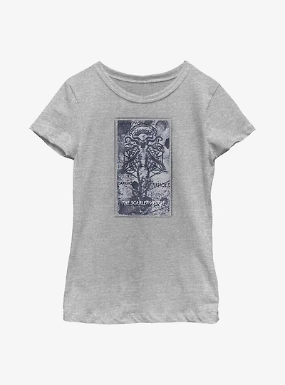 Marvel Doctor Strange The Multiverse Of Madness Scarlet Witch Darkhold Badge Youth Girls T-Shirt
