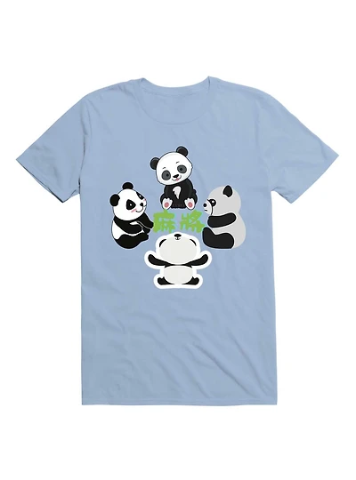 Kawaii Mahjong Panda Cute Funny T-Shirt