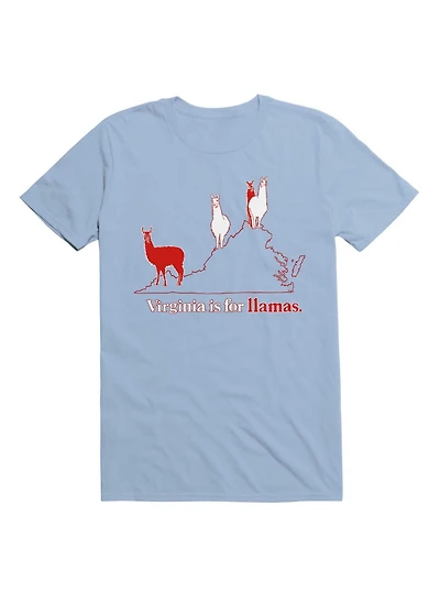 Kawaii Virginia is For Llamas T-Shirt