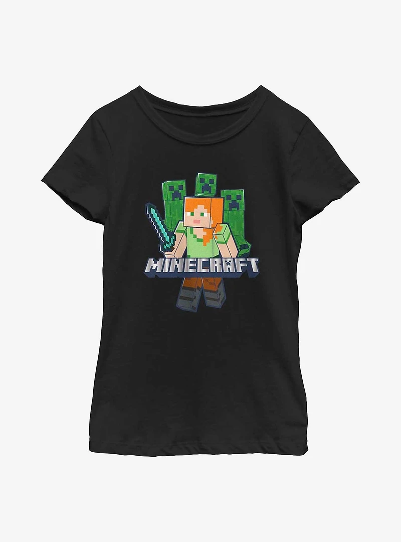 Minecraft Adventure Is An Attitude Youth Girls T-Shirt