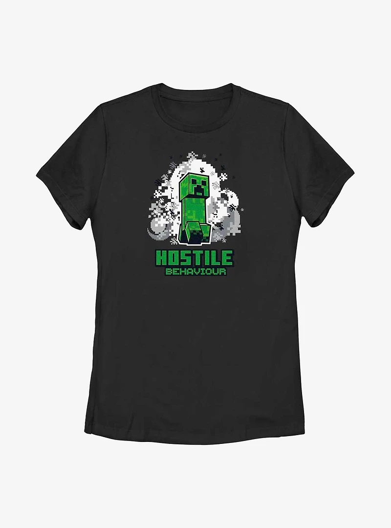 Minecraft Creeper Hostile Womens T-Shirt